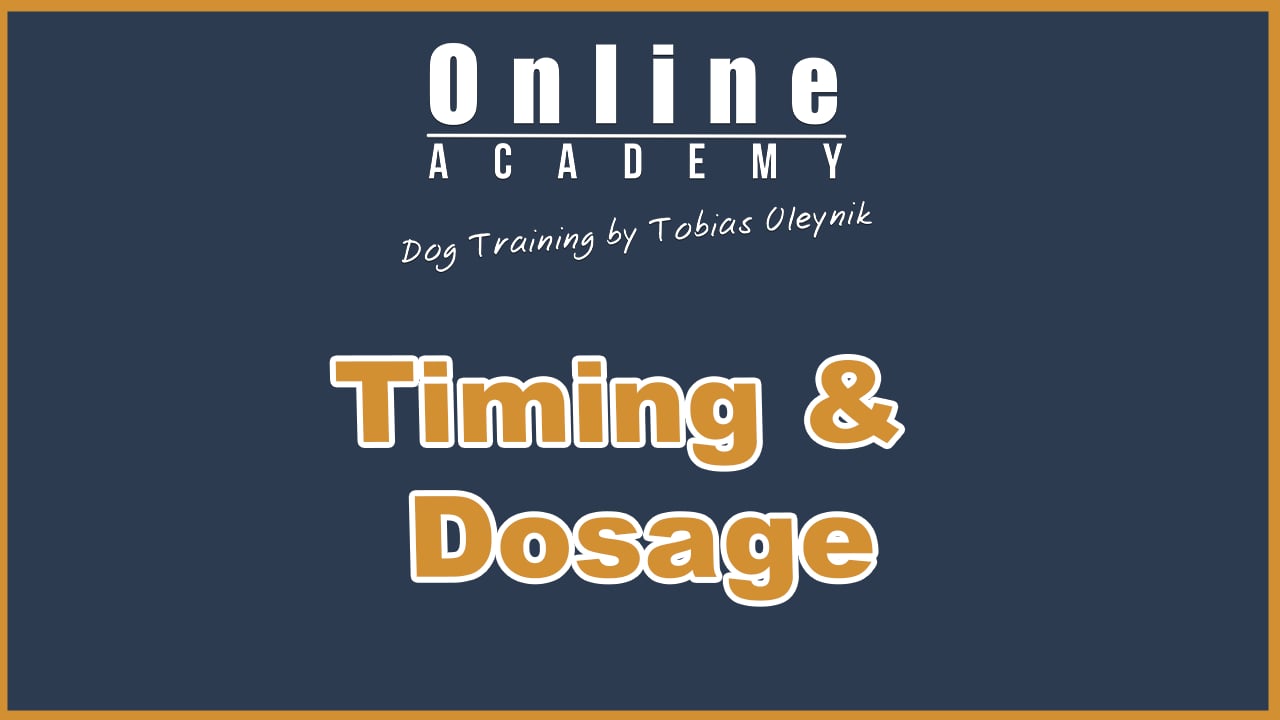 More on Timing & Dosage